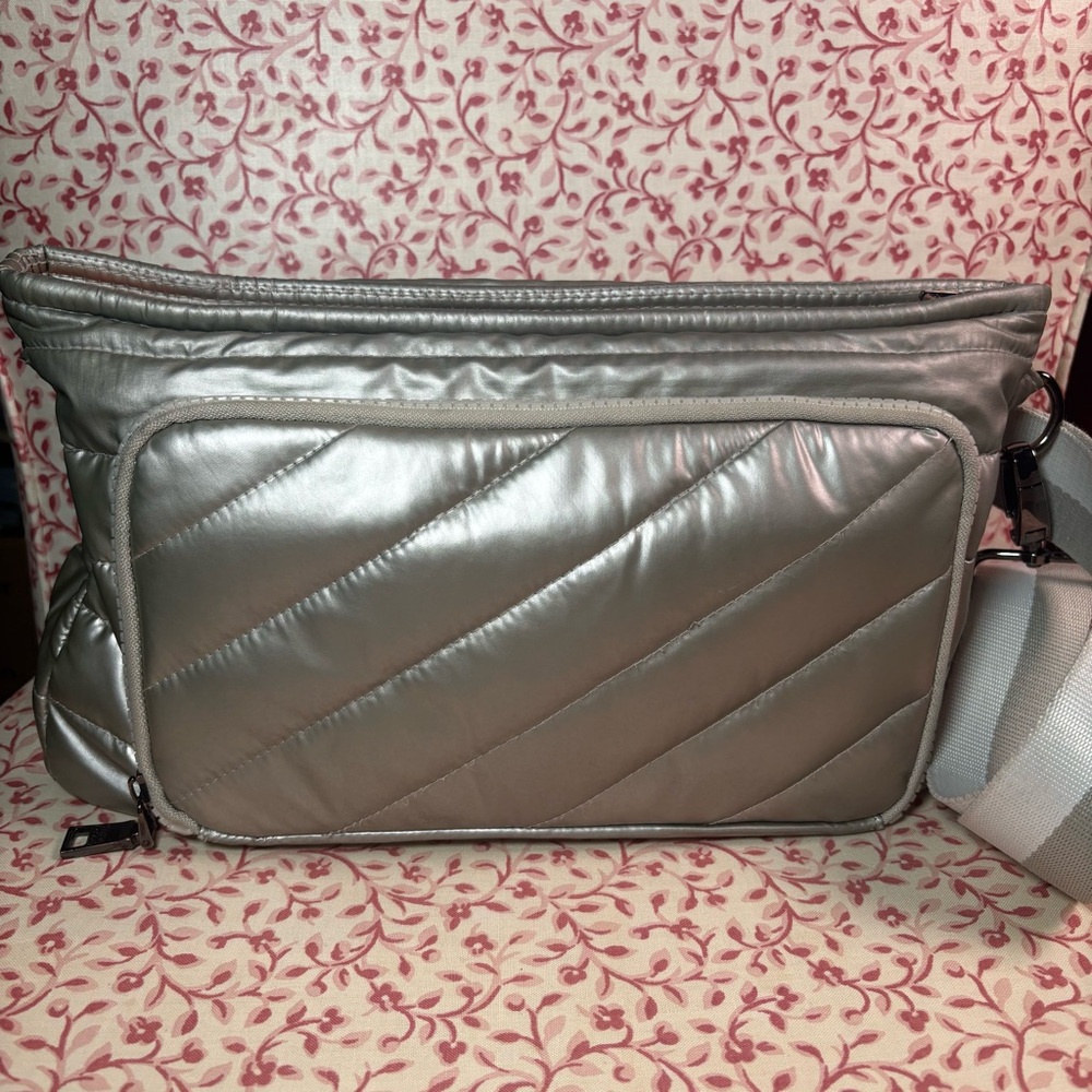 THINK ROYLN Silver Bank St XL Crossbody w Bum Bag
